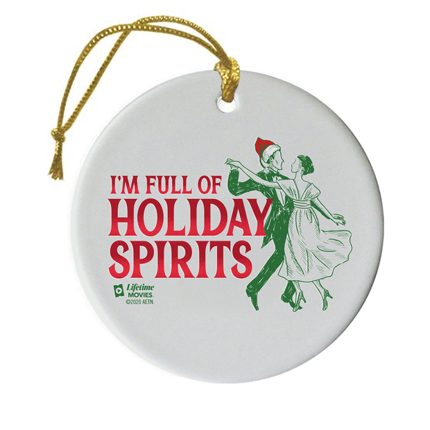 Lifetime Movies Holiday Full of Holiday Spirits Double-Sided Ornament