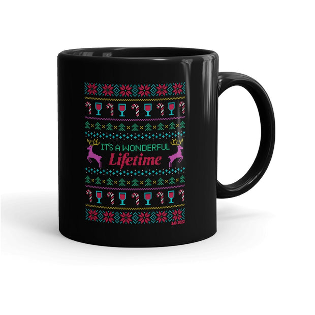 Lifetime It's A Wonderful Lifetime Black Mug