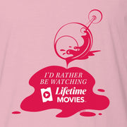 Lifetime I'd Rather Be Watching Lifetime Movies Adult Short Sleeve T-Shirt