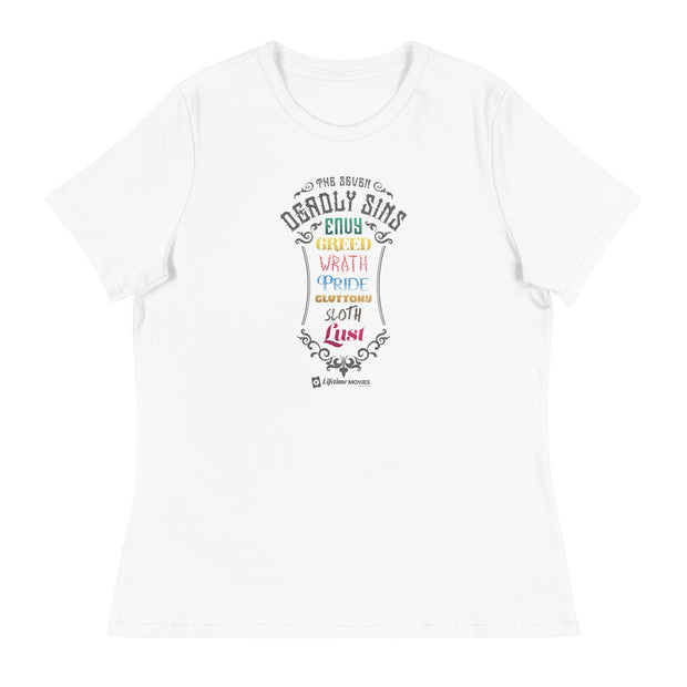 Lifetime Movies Seven Deadly Sins Women's Relaxed T-Shirt