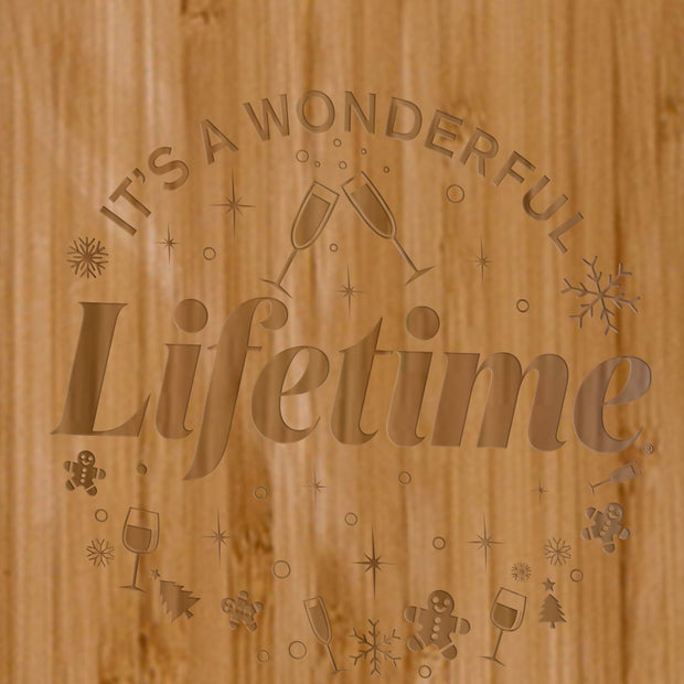 Lifetime It's a Wonderful Lifetime Wine Bottle Cutting Board