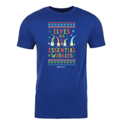 Lifetime Holiday Elves are Essential Workers Adult Short Sleeve T-Shirt