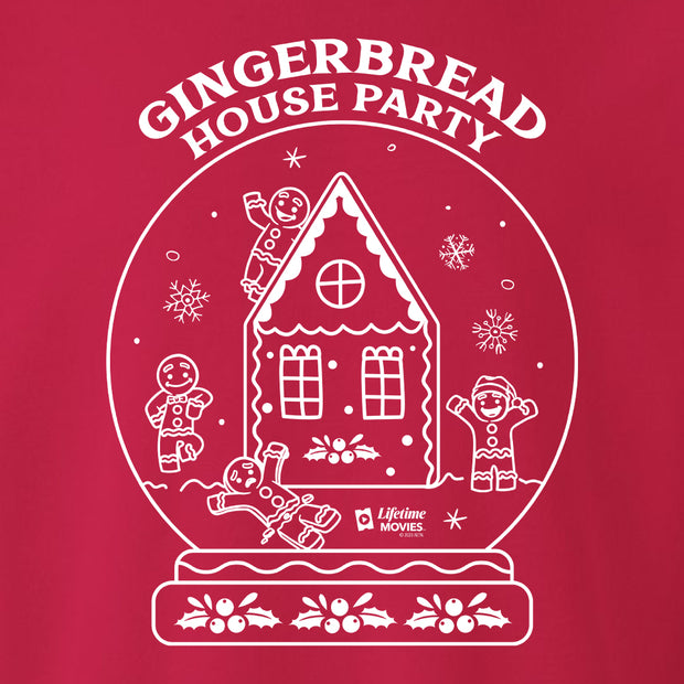 Lifetime Holiday Gingerbread House Party Fleece Crewneck Sweatshirt