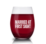 Married at First Sight I Trust Pastor Cal Stemless Wine Glass