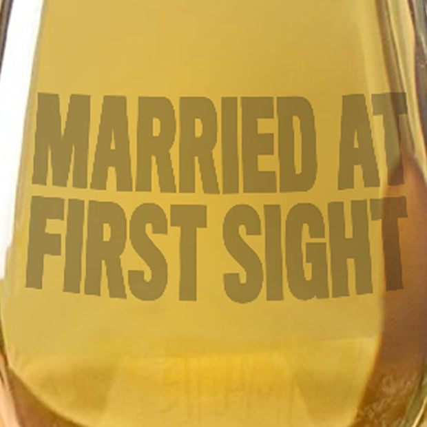 Married at First Sight I Trust Pastor Cal Wine Glass